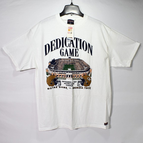 Vintage 1997 Notre Dame vs. Georgia Tech Stadium Dedication Game Jansport XL NWT - Picture 1 of 9